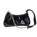 Bolsa Baguete Rocker - Preta com Corrente 